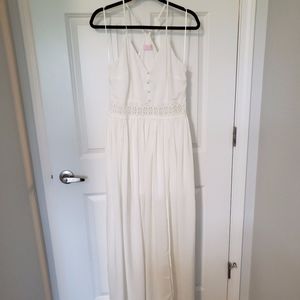 NEW! Pink Lily Boutique White Maxi Dress